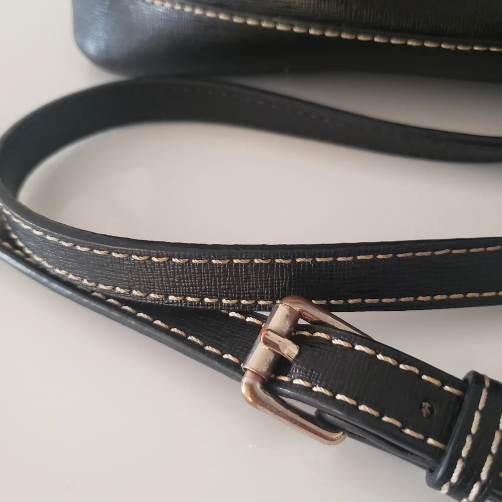 DOONEY & BOURKE Saffiano Leather Darcy Satchel Double Handles Removable Strap - Picture 4 of 16